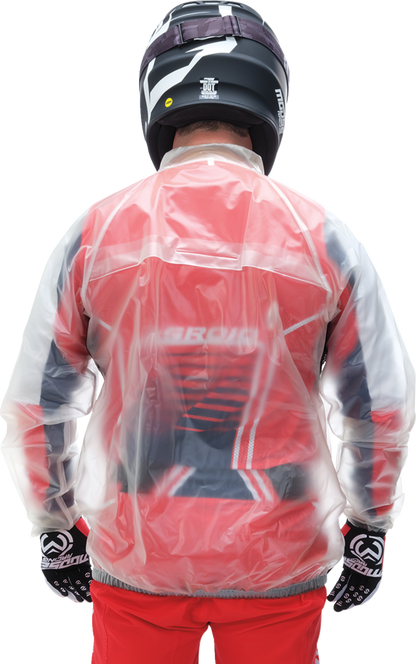 MOOSE OFFROAD Clear Rain Jacket XS - Waterproof Gear with Ventilation and Visibility