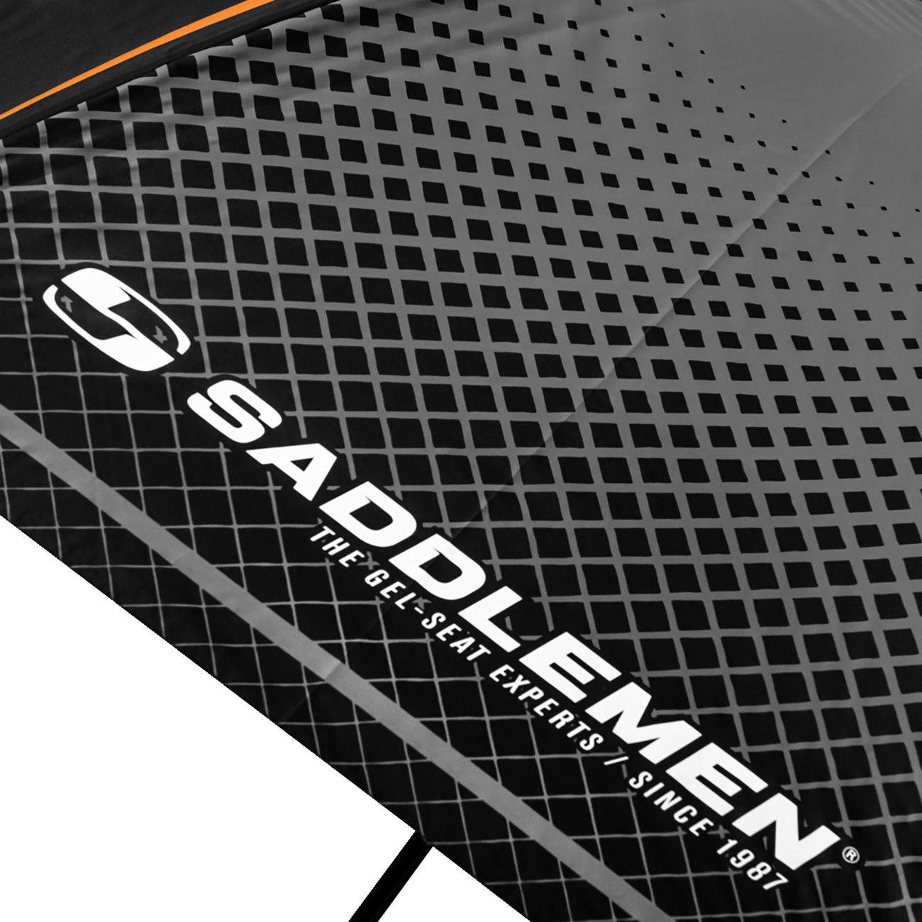 SADDLEMEN Umbrella Black/Gray/Orange 9501-0292