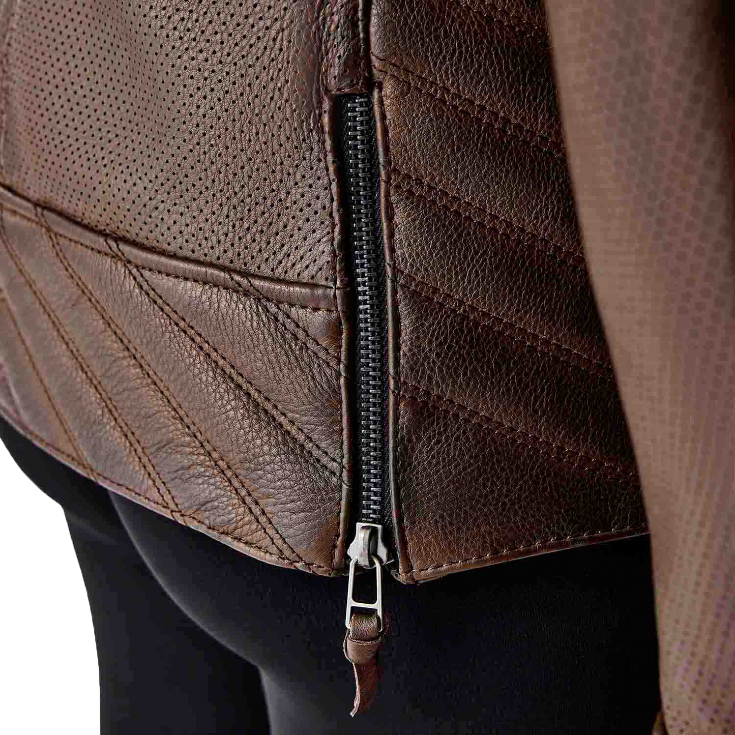 RST Women's Roadster Air D3o Leather Jacket - Brown, Size XS