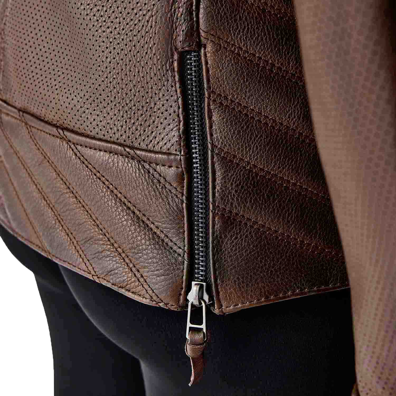 RST Women's Roadster Air D3o Leather Jacket - Brown, Size XS