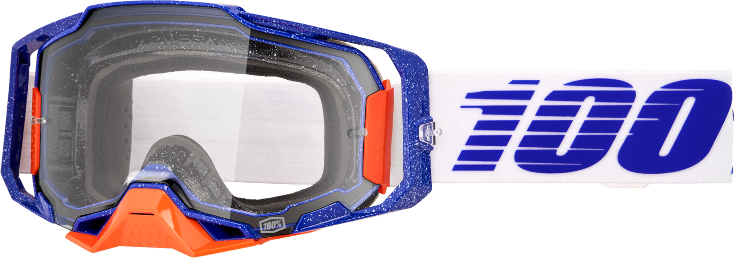 100-Percent Armega Goggle with Clear Lens – Impact-Resistant, Ultra HD Optical Clarity for Motocross