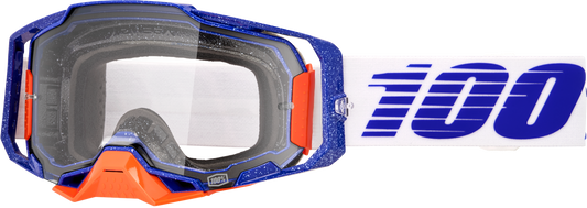 100-Percent Armega Goggle with Clear Lens – Impact-Resistant, Ultra HD Optical Clarity for Motocross