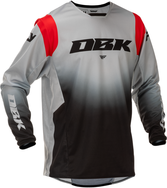 FLY RACING KINETIC DBK JERSEY GREY/BLACK/RED LG'LG