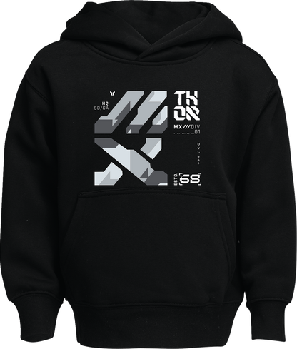 THOR Youth Forge Pullover Hoodie - Black, Part Number 3052-0709