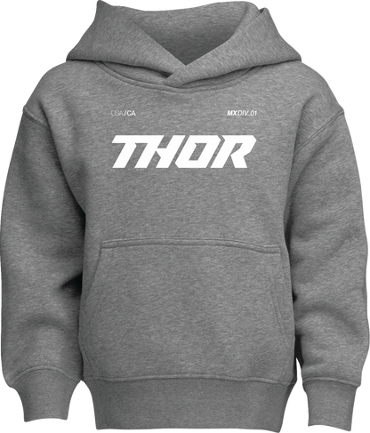 THOR Youth Brave Pullover Hoodie Heather Gray (Part No. 3052-0710)