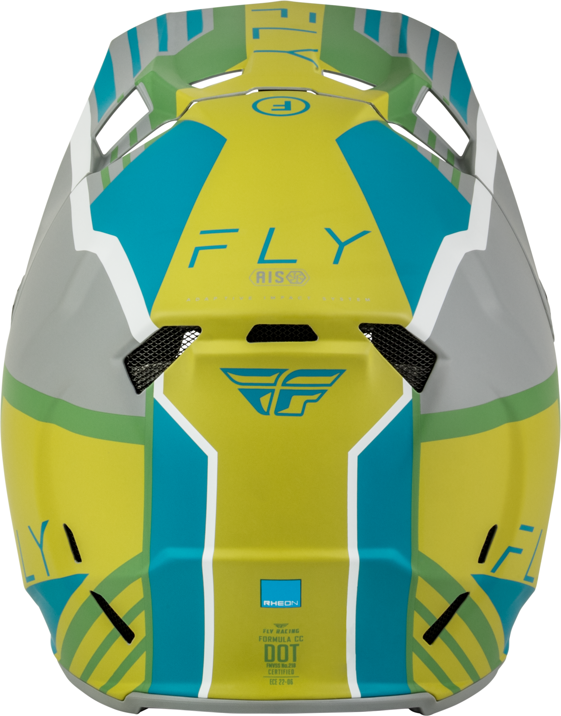 Formula Cc Strike Helmet Matte Grey/Green/Teal 2x