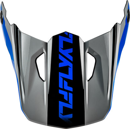 Fly Racing Kinetic Crest Helmet Visor Grey/Black/Blue Medium/Large