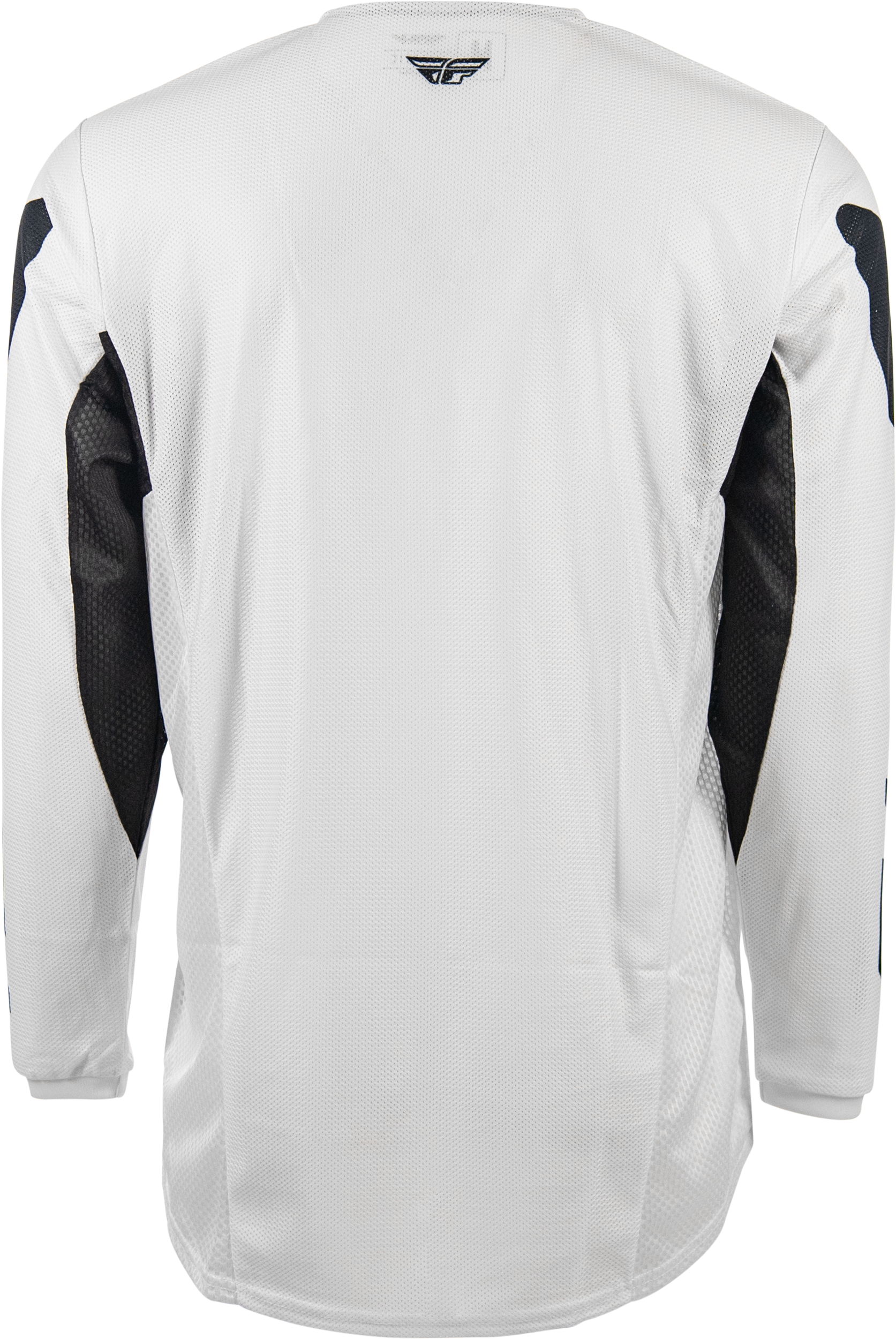 Fly Racing Kinetic Mesh Jersey White/Black Large - Breathable Dirt Bike Jersey for Maximum Comfort