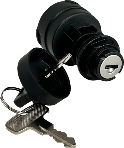 Moose Offroad Polaris Ignition Switch 100-1326-PU – OEM Replacement with Keys and Mounting Nut