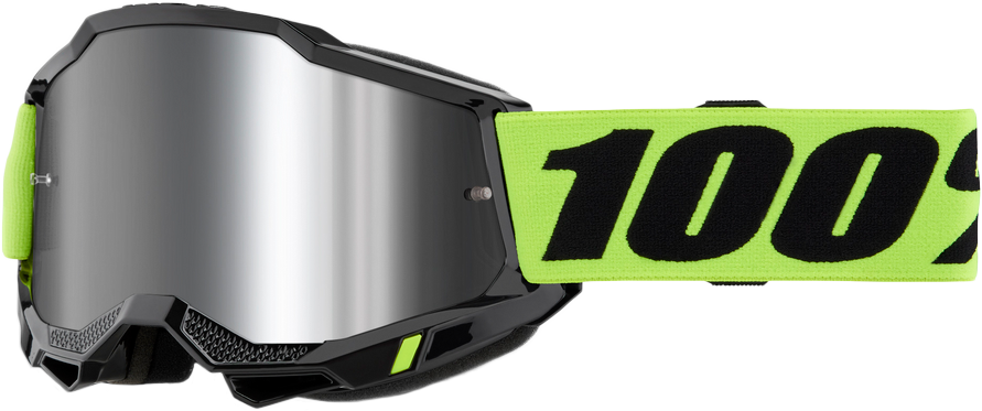 100-Percent Accuri 2 Watercraft Goggle Neon Yellow Mirror Silver – Enhanced Visibility and Comfort