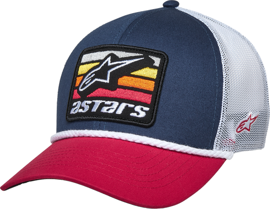 ALPINESTARS SELICA TRUCKER HAT NAVY/RED/WHITE
