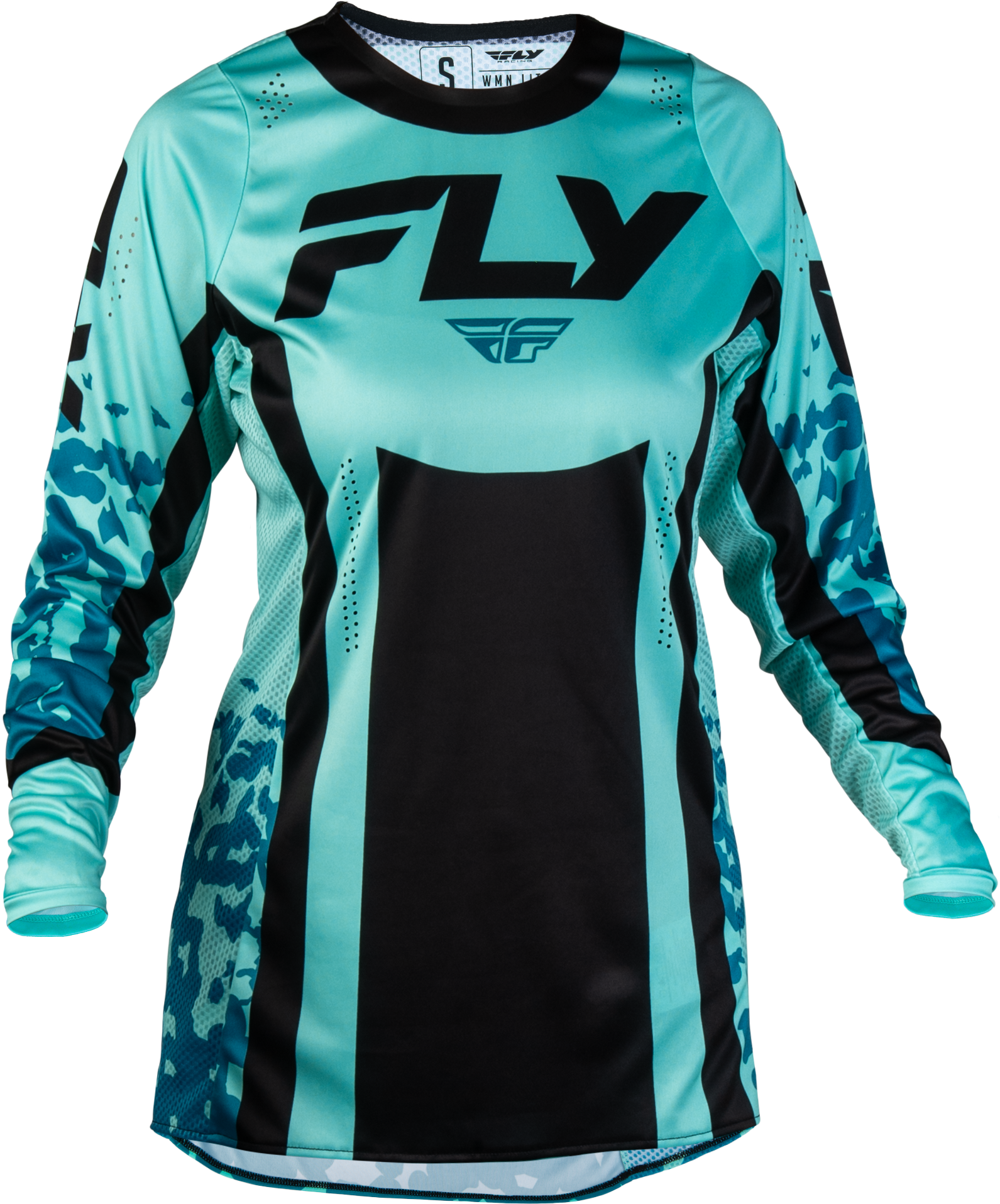 Women's Lite Flake Jersey Aqua/Teal/Black Lg