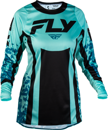 Women's Lite Flake Jersey Aqua/Teal/Black Md