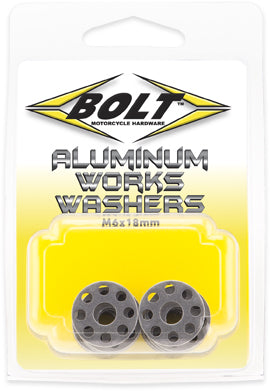 BOLT Aluminum Works Washers 18mm - 10 Pack, Part Number 2009-AWW.18