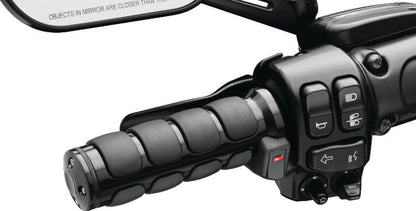 Kuryakyn Heated ISO Grips Dual Cable Gloss Black – Keeps Hands Warm with Adjustable Heat Settings
