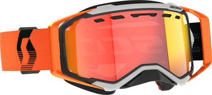 Scott Prospect Snowcross LS Goggle Grey/Orange Red Chrome - Part Number 278603-1294341