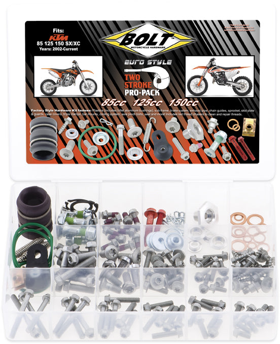 BOLT Euro Style Two Stroke Pro Pack EUPP-85/150 for KTM and Husaberg Motorcycles