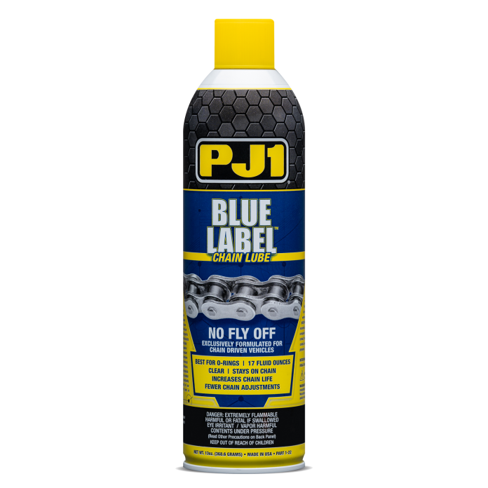 PJ1 Blue Label Chain Lube 13oz for Motorcycle and Bicycle Chains