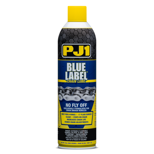 PJ1 Blue Label Chain Lube 13oz for Motorcycle and Bicycle Chains