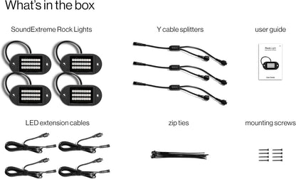 Ecoxgear Sound Extreme Rock Lights Waterproof 4-Pack
