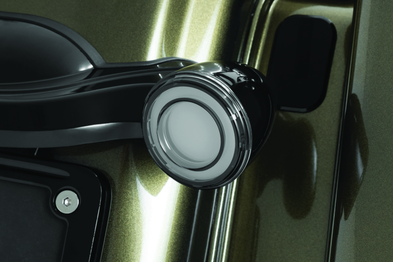 Kuryakyn Tracer LED Rear Turn Signal Inserts with Red/Red Smoke Lens for Harley Davidson Models