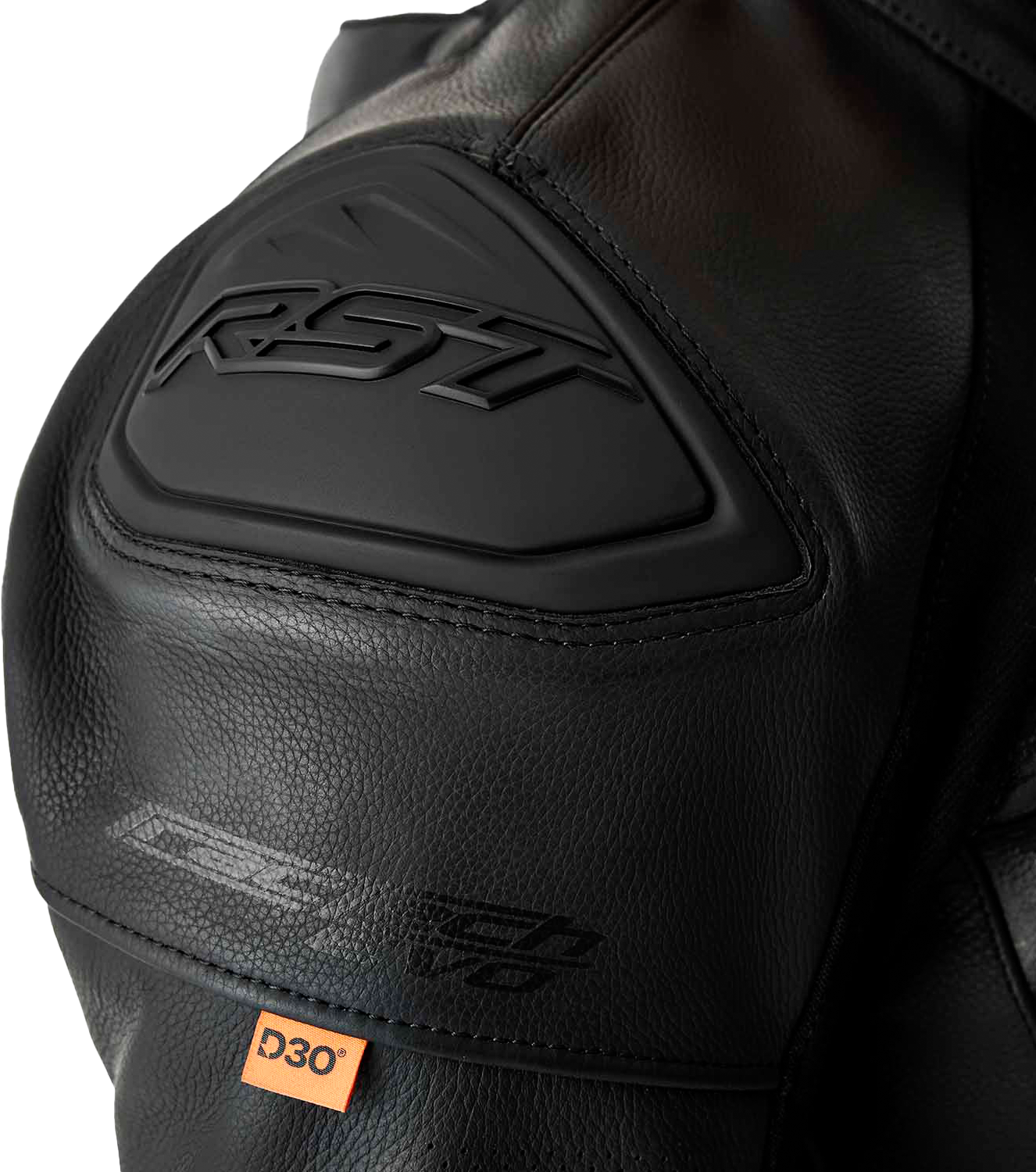 RST TracTech Evo D3O Leather Motorcycle Jacket Black - Part 103635BLK-56