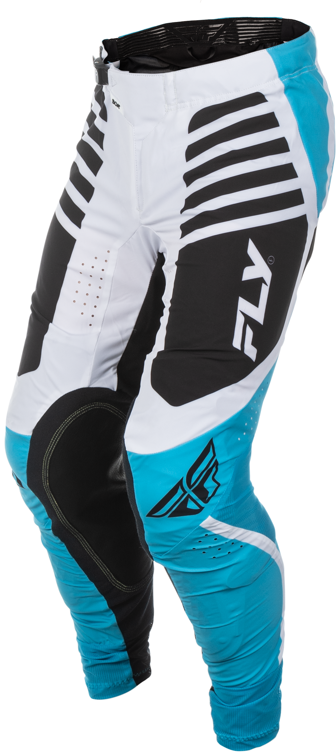 Fly Racing Lite Pants Blue/White/Black Size 30 - Lightweight Motorcycle Riding Pants with Mesh Panels and Adjustable Fit