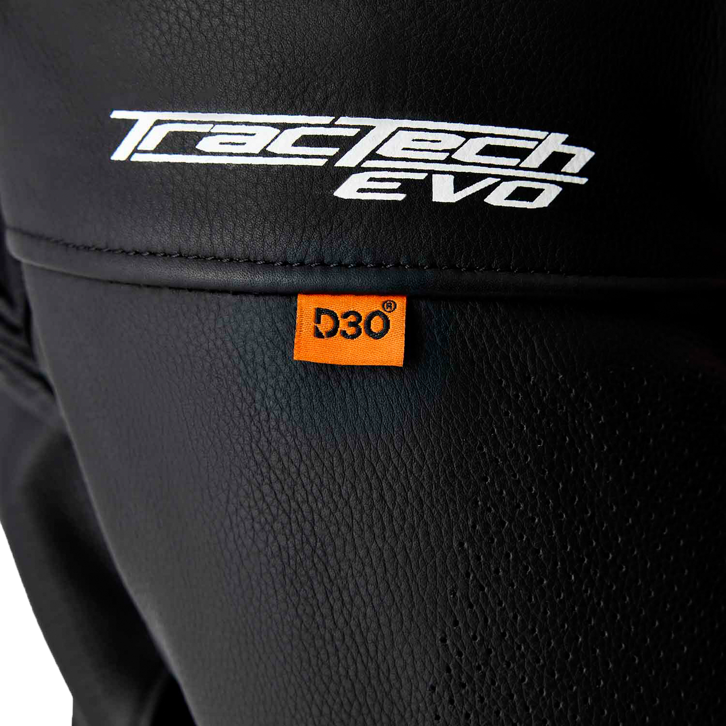 RST Tractech Evo D3O Leather Motorcycle Jacket with CE AAA Certification and Level 2 Armor – Black and Fluorescent Red, Size Small