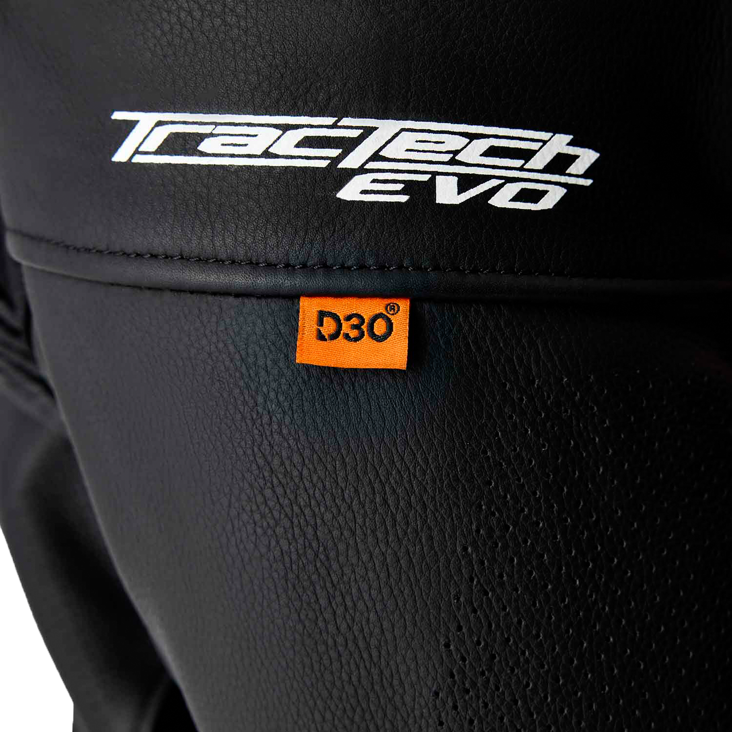 RST Tractech Evo D3O Leather Motorcycle Jacket with CE AAA Certification and Level 2 Armor – Black and Fluorescent Red, Size Small