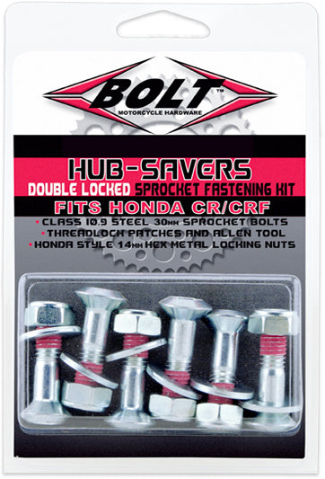 BOLT Sprocket Fastener with Fuji Locking Nuts for Honda CRF and CR Models – Part 2008-HS.CRF