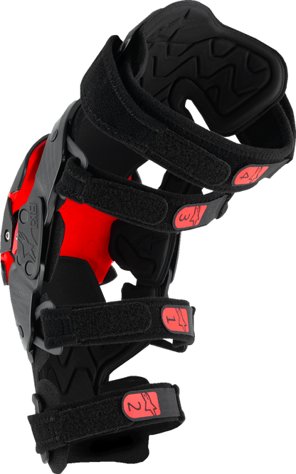 Alpinestars RK-1 Plasma Knee Braces - Black/Red, Small/Medium (Part #6501725-13-SM)