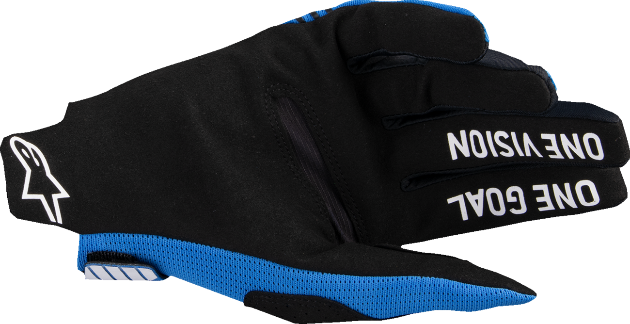 Alpinestars Radar Pro MX Gloves - Blue, Medium (Part Number 3560325-70-M)