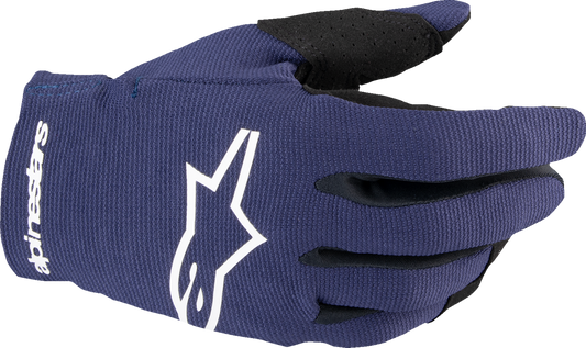 Alpinestars Youth Radar MX Gloves - Night Navy/White, Size 2XS (Part Number 3541824-7120-2XS)