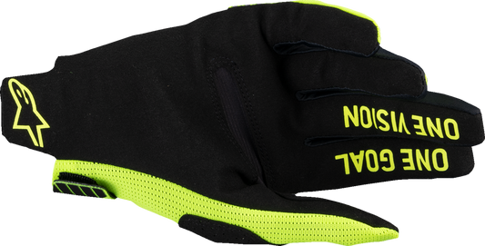 Alpinestars Radar Pro MX Gloves - Fluo Yellow, Extra Large (Part #3560325-55-XL)