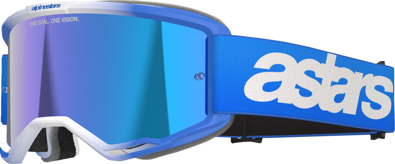 Alpinestars GOGGLES Vision 5 Blaze Blue Mirror Lens - Model 5102125-7271