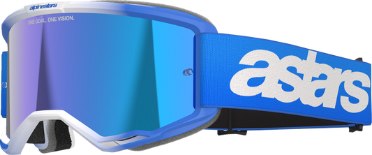 Alpinestars GOGGLES Vision 5 Blaze Blue Mirror Lens - Model 5102125-7271