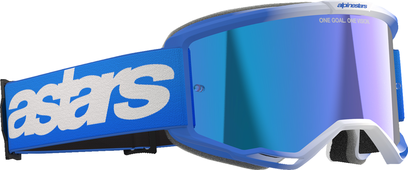 Alpinestars GOGGLES Vision 5 Blaze Blue Mirror Lens - Model 5102125-7271
