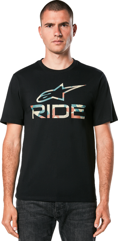 Alpinestars Ride 4.0 CSF T-Shirt - Camo Black, Large - Part Number 1214-73114-10-L