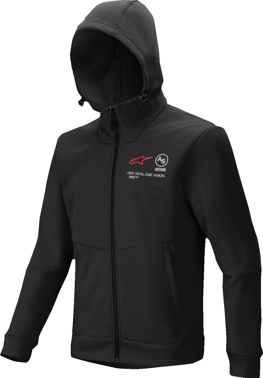 Alpinestars Racer MX Fleece Hoodie - Black, Size Small – Part #3800125-10-S