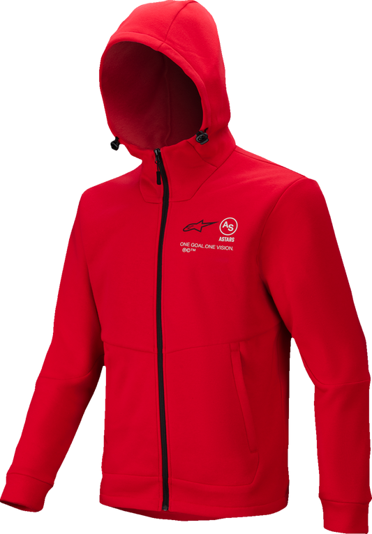Alpinestars Racer MX Fleece Hoodie - Bright Red 3XL - Part No. 3800125-3010-3X