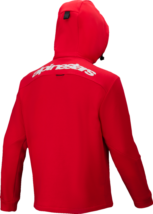 Alpinestars Racer MX Fleece Hoodie - Bright Red, XL (Part #3800125-3010-XL)