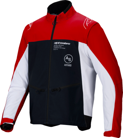Alpinestars Lite-Dura Softshell Jacket - Black/Red/White, Large - Part Number 3700225-1342-L