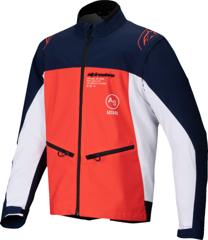 Alpinestars Lite-Dura Softshell Jacket 3XL Navy/Orange/White - Model 3700225-7162-3X