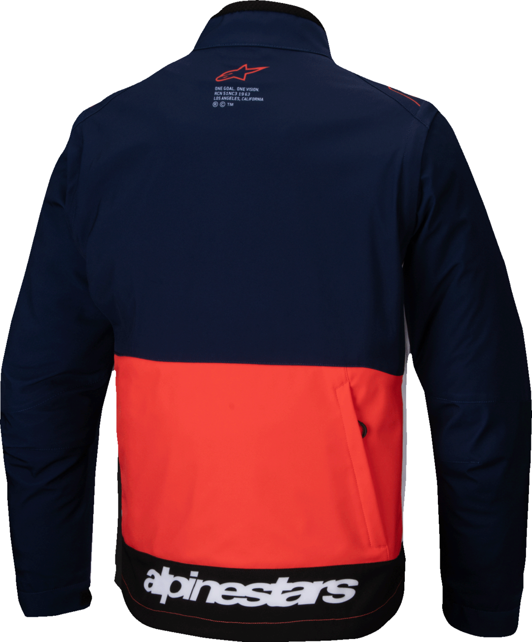 Alpinestars Lite-Dura Softshell Jacket 3XL Navy/Orange/White - Model 3700225-7162-3X