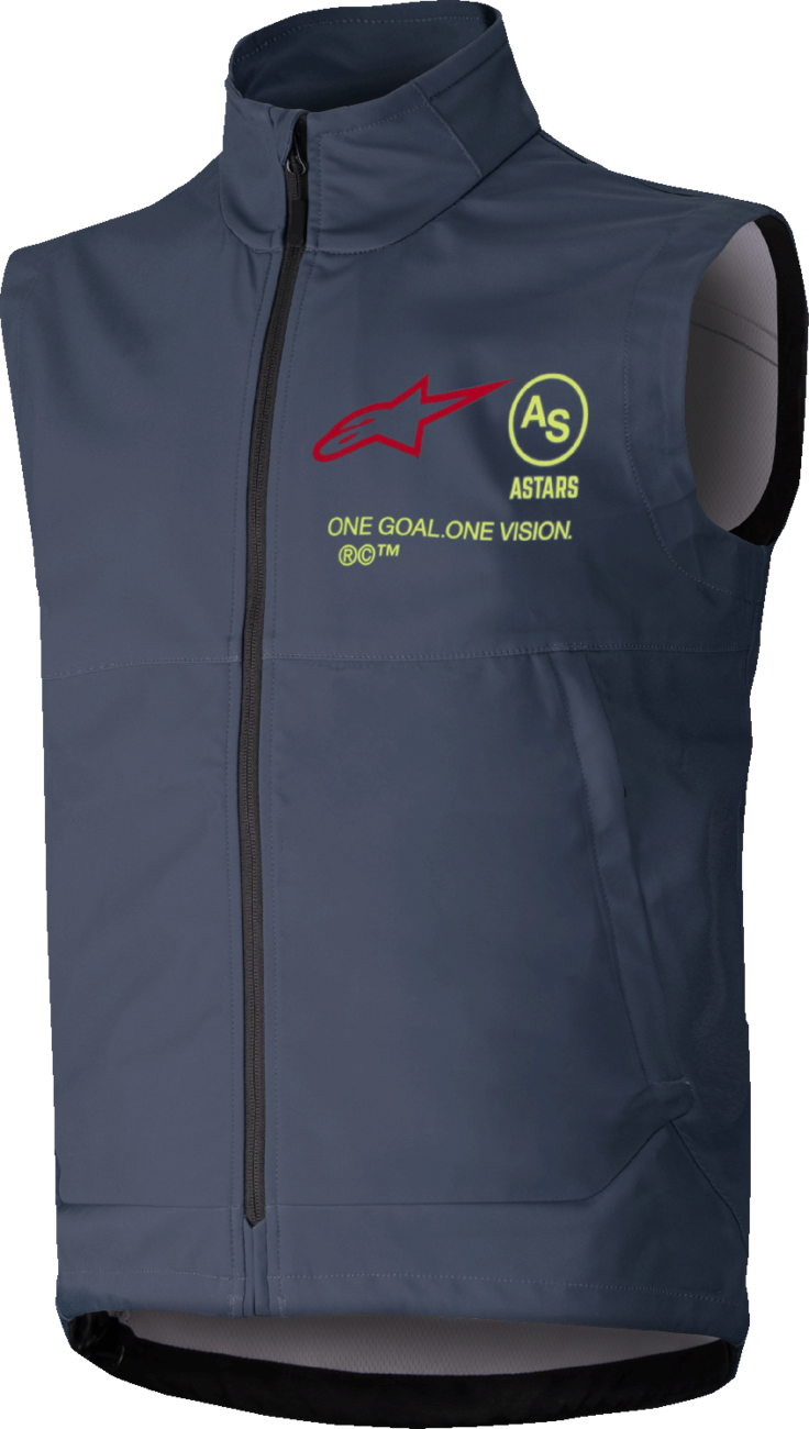 Alpinestars Techstar Softshell Vest 3XL - Gray with Windproof Design and Adjustable Fit
