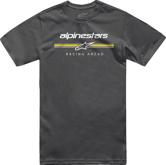 Alpinestars Betteryet T-Shirt Charcoal 2XL – Comfortable Cotton-Polyester Blend, Paddock Style Logo Graphic