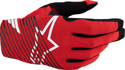 Alpinestars Radar Pro MX Gloves - Bright Red, Medium (Part Number 3560325-3010-M)