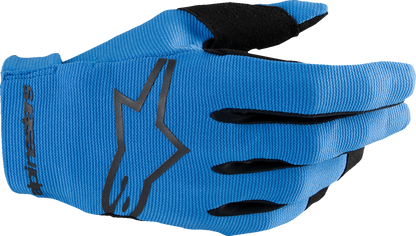 Alpinestars Radar MX Gloves 2XL Blue/Black - Durable Motorcycle Gloves with Touchscreen Compatibility