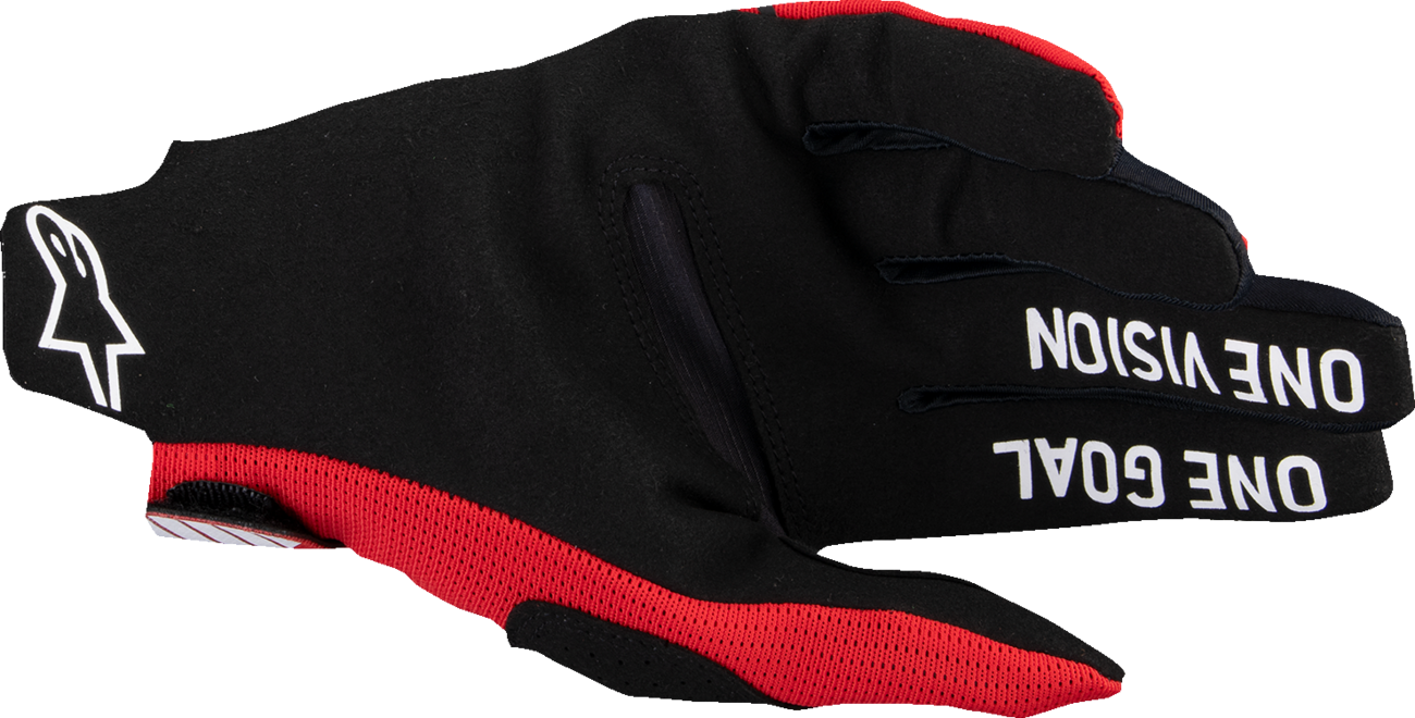 Alpinestars Radar Pro MX Gloves - Bright Red, Medium (Part Number 3560325-3010-M)