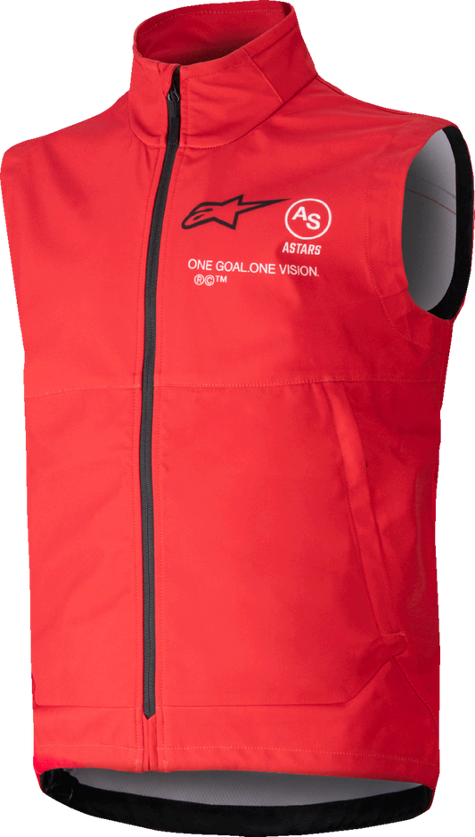 Alpinestars Techstar Softshell Vest - Red, XL (Part No. 3700325-3010-XL)